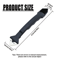 Kit d'outils de décapage en silicone 3 en 1 de qualité industrielle Kit d'outils de finition de mastic OEM/ODM personnalisable