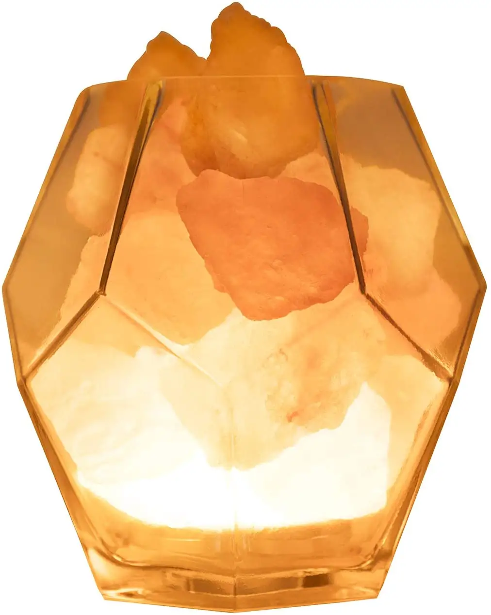Salt Lamp  USB Himalayan Salt Lamp with Glass Container  Himalayan Pink Salt Lamps Himalayan Salt Lamps Crystal Rock Salt Night
