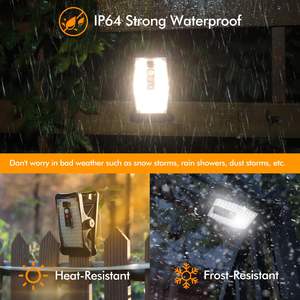 Clip sur lumières solaires Super lumineux extérieur Ip65 étanche Usb capteur mouvement sécurité applique murale pour clôture maison <span class=keywords><strong>Camping</strong></span> porte - Product Image 4