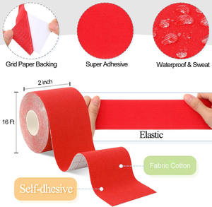 Cinta de recuperación de kinesiología impermeable, cinta elástica de algodón <span class=keywords><strong>para</strong></span> aliviar el dolor muscular, transpirable, atlético, <span class=keywords><strong>para</strong></span> gimnasio, Fitness, correr, nadar - Product Image 4