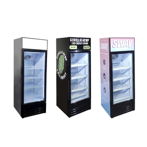 Refrigerador comercial vertical Meisda SC190B 190L refrigerador de exhibición de bebidas de acero inoxidable con energía eléctrica portátil usado Gla - Product Image 3