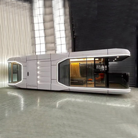Cápsula espacial de acero prefabricada de lujo expandible, hogar prefabricado, habitación de cápsula pequeña, casa de cápsula espacial de Hotel