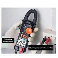 Penjepit Meter Elektronik AC DC Watt, Penjepit Meter Digital Multimeter Tampilan LCD