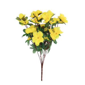 Azalées artificielles 40 cm, fleurs en soie plastique, haute simulation, décorations de mariage, accessoires de photographie en extérieur, décoration intérieure - Product Image 4