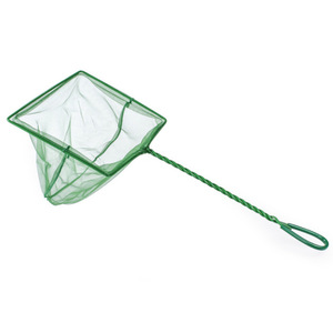 Épuisette pour poissons <span class=keywords><strong>d</strong></span>'aquarium - Épuisette carrée portative de 3 pouces pour poissons rouges et poissons tropicaux avec crochet, sûre et douce pour tous les types de poissons - Product Image 4