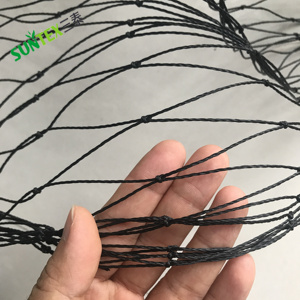 Chống Bird lưới cá Pond PE thắt nút bảo vệ Net Đen 2'x2 "lưới lỗ Vườn Chim Net bẫy - Product Image 2