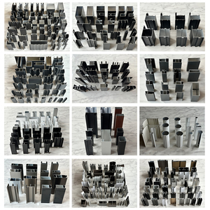 Profili in alluminio anodizzato nero del mercato del cile profili per finestre in alluminio 6063 profili in alluminio T5 Perfil De Aluminio - Product Image 4