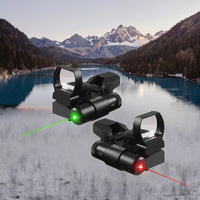 SYQT HD101+ Accessoires de chasse universels, viseur laser rouge et vert, alliage optique, résistant aux chocs, étanche, durable, 85*52MM, grossissement 1x