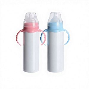 Vaso Térmico Infantil de Acero Inoxidable de 8oz con Asa, Tipo Pajita, para Sublimación, Aislamiento Térmico de 6-12 Horas - Product Image 1