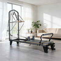 Reformer de Pilates en alliage d'aluminium de qualité supérieure avec système fonctionnel demi-tournebille pour studio de fitness de prestige et entraînement bien-être