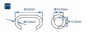 Agrafes à tête couronne en fer galvanisé C17 C24 de 16,9 mm et 24 mm pour matelas et canapés - Product Image 4