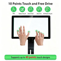Pantalla Táctil PCAP de 17.3 Pulgadas con Triple Interfaz USB I2C RS232, Chip ILITEK2511 para Monitor Industrial, Fábrica Qudee