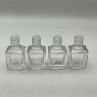 Haute qualité 10ml verre clair bouteilles de parfum carré vide bouteilles en verre bouchon à vis fabrication directe d'usine 10ml emballage