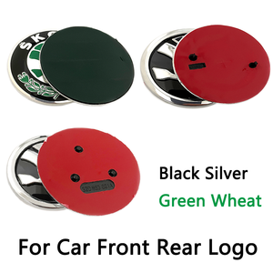Emblème de voiture 3D 80mm 90mm, <span class=keywords><strong>logo</strong></span> pour capot avant, coffre arrière, pour <span class=keywords><strong>Skoda</strong></span> <span class=keywords><strong>Fabia</strong></span> 1 2 Octavia A7 RS Superb Rapid Yeti Karoq Vision - Product Image 2