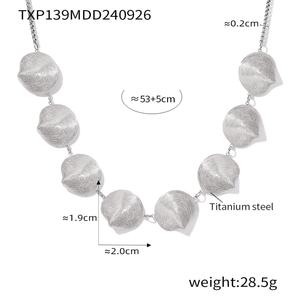 Collier pendentif en forme de coquille en acier inoxydable plaqué or 18 carats de haute qualité, nouvelle arrivée, bijoux de mode pour femmes - Product Image 3