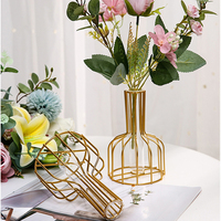 Vases à fleurs en fer forgé nordique avec cadre d'art en fer plantes support d'affichage de table pour Table de mariage bureau salon décor