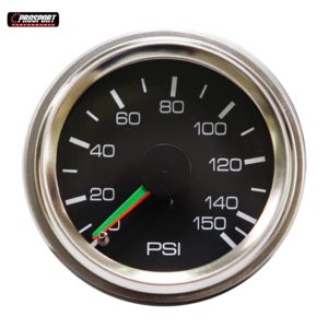 Manomètre double à aiguille 52 mm 0-150 PSI, cadran noir, pour suspension automobile avec éclairage à bulbe, en fer, 216MDAP-BC-150PSI, numérique - Product Image 3