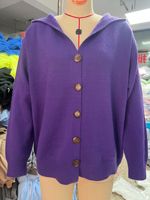 Cardigan en tricot rose décontracté pour femme, col en V, avec poches latérales, manches longues, coupe ample, anti-plis