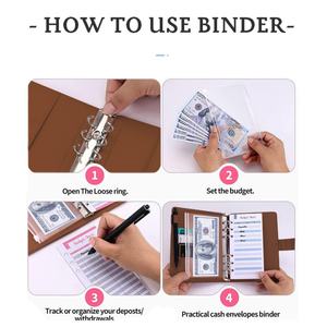 สมุดโน้ตหนัง PU ขนาดสั่งทำได้ A4 A5 A6 สำหรับบันทึกประจำวัน รายสัปดาห์ วางแผนงบประมาณ ธุรกิจ สำนักงาน แบบห่วงและเย็บด้าย เหมาะสำหรับเป็นของขวัญ - Product Image 3