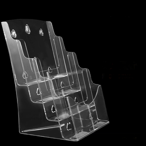Rõ ràng Acrylic Máy tính để bàn tập tin tổ chức văn phòng tài liệu và Tạp Chí giá Brochure lưu trữ đứng Danh mục hiển thị giá - Product Image 1