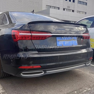 ใช้สำหรับ Audi A6 C8 ปี 2019 2020 2021 2022 สปอยเลอร์ ABS พลาสติก ลายคาร์บอนไฟเบอร์ ปีกหลังฝากระโปรงท้าย ชุดแต่งรถยนต์ - Product Image 4