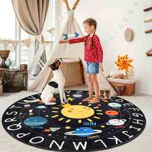 Tapis de jeu pour bébé ultra doux, offrant un soutien et une sensation de confort, facile d'entretien, avec un tapis de ramper rembourré antidérapant pour enfants et tout-petits - Product Image 3