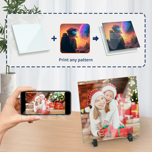 Imán acrílico para nevera, sublimación en forma de corazón, imprimible, barato - Product Image 4