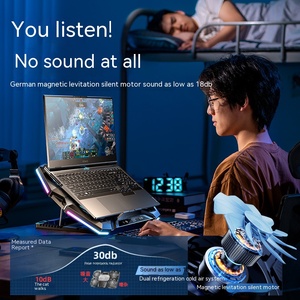 D12 Professional Laptop Cooler Supports <strong>Computer</strong>/Tablet Radiator 6 Fans for Heat Dissipation Semiconductor + Fan Type Stock - Product Image 3