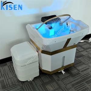 Kisen 2025 – Évier de lavage mobile et portable sans plomberie, avec machine de fumigation pour thérapie capillaire, réservoirs d'eau de 60L et 18L – Vente chaude, MOQ 1 - Product Image 5