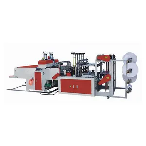 Fully automatic T-shirt shopping bag Garbage mess trash flat bag making and forming machine Price