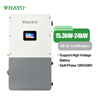 Invertisseur solaire hybride Whayo Megarevo R15K3H2NA-G2 15 kW, 4 MPPT, batterie haute tension 120/240 V pour les maisons américaines