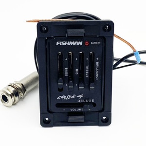 Ecualizador Fishman Serie HIVE Classic 4 para <span class=keywords><strong>Guitarra</strong></span>, Pastilla Piezoeléctrica, Afinador <span class=keywords><strong>de</strong></span> <span class=keywords><strong>Guitarra</strong></span>, Mezclador, Ecualizador para Boca <span class=keywords><strong>de</strong></span> <span class=keywords><strong>Guitarra</strong></span> Acústica, Accesorios - Product Image 1