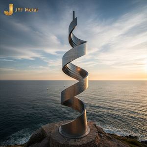Escultura Art Deco de Acero Inoxidable Resistente al Agua para Exteriores, en Venta - Product Image 3