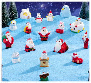 Décorations de Noël religieuses en résine, rennes, cheminée, pingouin, lapin, maison, bonhomme de neige, décorations de vacances, miniatures de jardin, jouets du Guangdong - Product Image 1