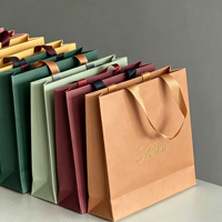 Sac en papier blanc haut de gamme recyclable pour emballage commercial, sac à main, faux cils, marque personnalisée Idecir, impression sérigraphique