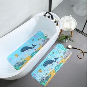 Alfombrilla de Bañera Antideslizante de PVC con Diseño de Tortuga Marina, Apta para Niños, con Ventosas Seguras <span class=keywords><strong>y</strong></span> Orificios de Drenaje para Diversas Edades - Product Image 2