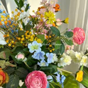 Arrangement floral de mariage fait à la main Table de mariage en soie florale artificielle boule de fleur colorée pièce maîtresse de mariage boule de fleur - Product Image 5