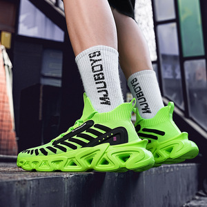 OEM Custom Blade Sole <b>Men's</b> <b>Breathable</b> Casual Running Sneakers Comfort Walking <b>Trainers</b>-Wholesale Fitness Walking Shoes - Product Image 2