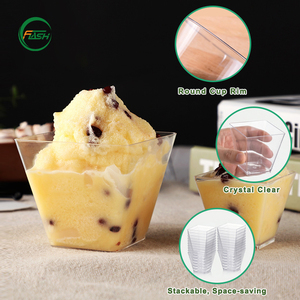 Gobelets à mousse en <span class=keywords><strong>plastique</strong></span> PS personnalisés avec logo, 50 ml, mini gobelets à dessert pour tiramisu, pudding, traiteur, <span class=keywords><strong>mariage</strong></span> - Product Image 5
