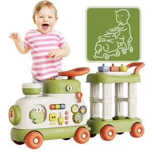 Baby Walker 4 in 1 Multifunktions-Aufsitz autos mit Werkzeug arbeit Musik Licht Baby Kleinkind Auto Walker Spielzeug - Product Image 1