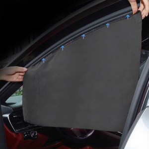 Car Side <b>Window</b> Sunshade Blackout Cloth Retractable Privacy Curtain with Suspension for Car <b>Windows</b> Universal Fit - Product Image 1