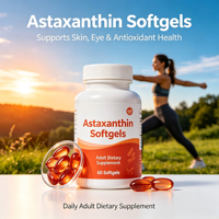 Astaxanthine en gélules naturelles 1g – Soutien antioxydant pour la santé de la peau, des yeux et cellulaire – Complément alimentaire pour adultes – Haematococcus