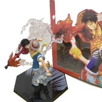Figuras de Anime de One Piece: Monkey D. Luffy, Puño de Fuego, Zoro, Diablo, Fandral, Artículos de Colección, Decoración de Escritorio, Regalo, Juguete