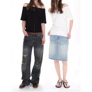 Venta a granel de camisetas de manga corta informales de algodón usadas para mujer ropa de segunda mano lote por paquete sin marca - Product Image 4