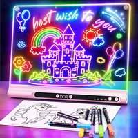 Pizarra Mágica de Dibujo y Escritura con Luz, Pizarra Mágica 3D, Blocs de Dibujo Digitales, Pizarra Mágica para Niños