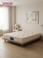 Matelas hybride LOONGFUNG ODM/OEM à ressorts ensachés, mousse ondulée massante, taille King, pour usage domestique et hôtelier, sommeil confortable