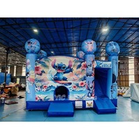 Château gonflable commercial avec toboggan pour enfants et location pour événements et fêtes