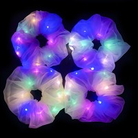 Großhandel New Design LED Scrunch ies Haar gummis Haar gummis