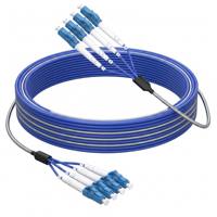 Kabel Patch Fiber Optik Berlapis Baja Custom Haina OS2 6-24 Core LC/SC/ST/FC LSZH Anti-Rodent Single Mode G.657.A1 CE