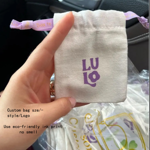 Sacs en coton personnalisables en gros pour bijoux, fournitures d'emballage pour petites entreprises, sacs en mousseline à cordon pour parfums et cosmétiques - Product Image 5